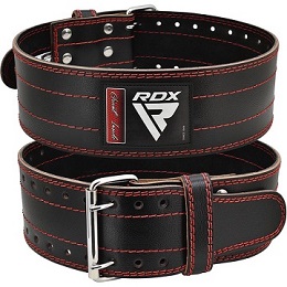 RDX - სავარჯიშო ქამარი - D1 Powerlifting Leather Gym Belt ზომა: S (68-86 სმ.)