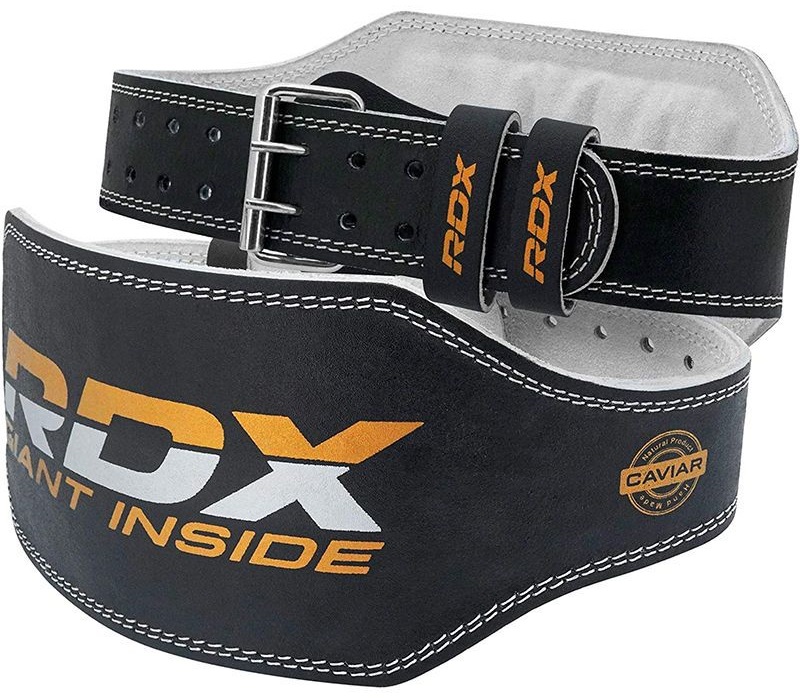 RDX სავარჯიშო ქამარი - RDX6 INCH LEATHER GYM BELT ზომა: S (60-71 სმ.)